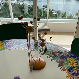 Wood and Metal Jewelry Holder